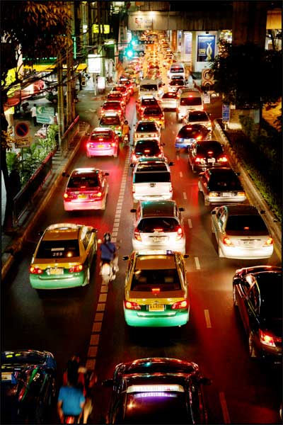 tráfico bangkok
